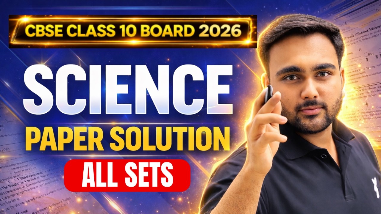 CBSE Class 10 SCIENCE Live Paper Solution🎯| All Sets | Board 2025-26 | Ansh Sir