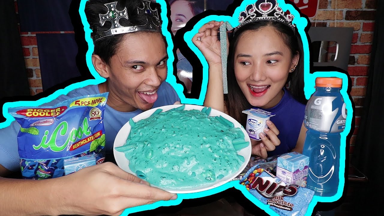I only ate BLUE food for 24 hours (BLUE CARBONARA!!!)