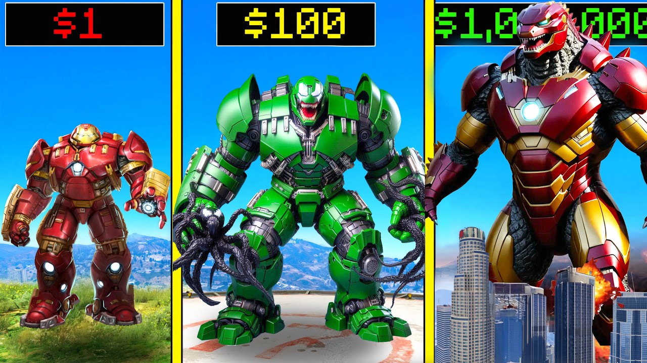 আপগ্রেড করলাম $1 থেকে $1000000 Hulkbuster এর সুইট ! GTA 5 Bangla game