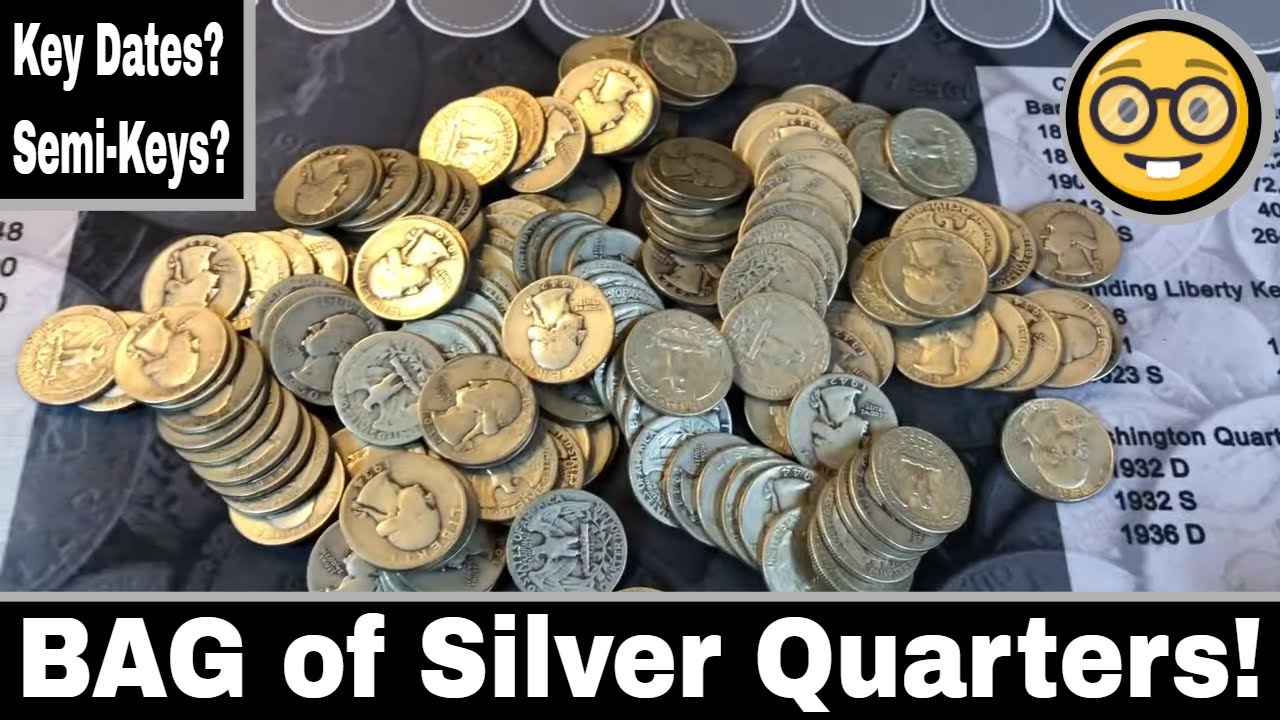 BAG of Silver Quarters - Key Date and Semi-Key Date Search!