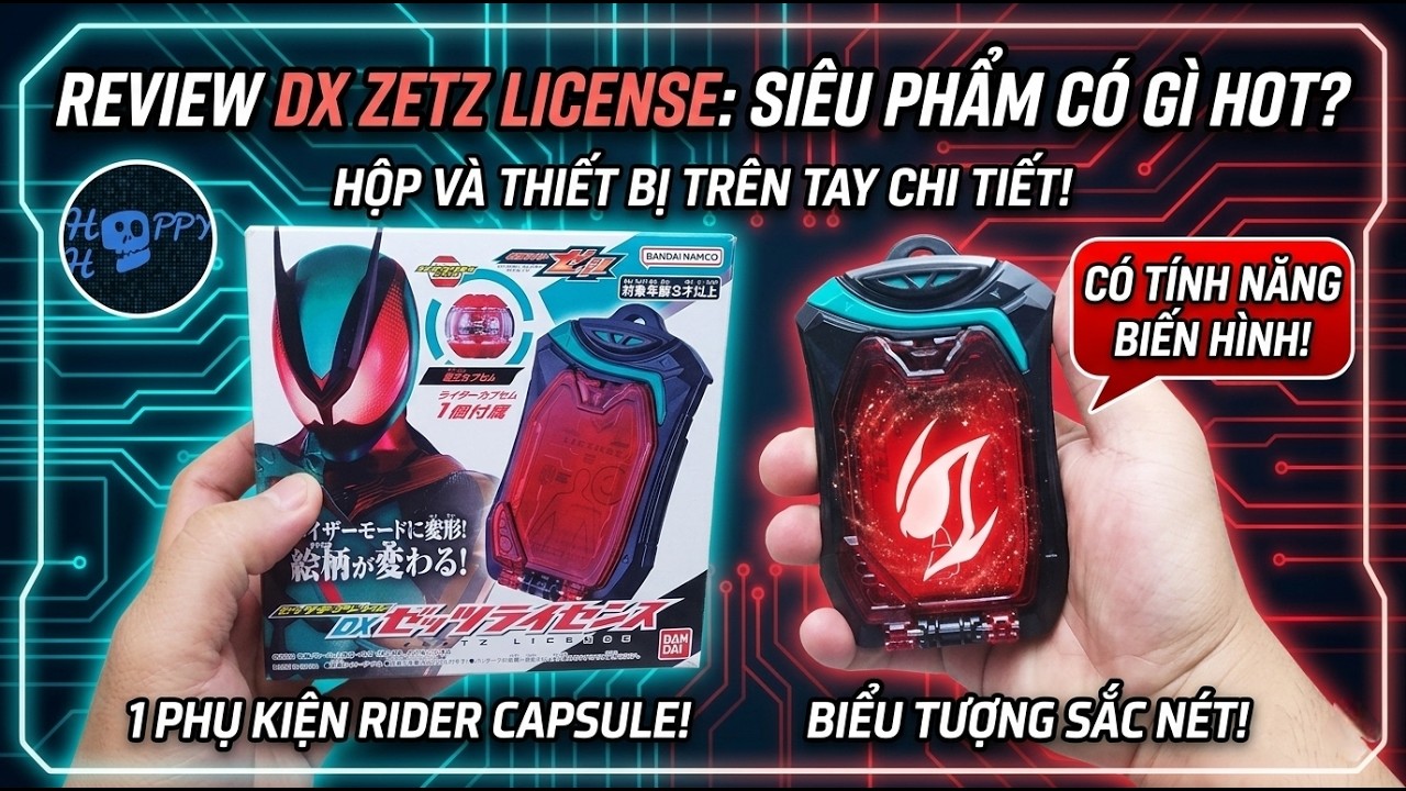 Review Dx Zeztz License Tấm Thẻ Định Danh Kamen Rider Zeztz.