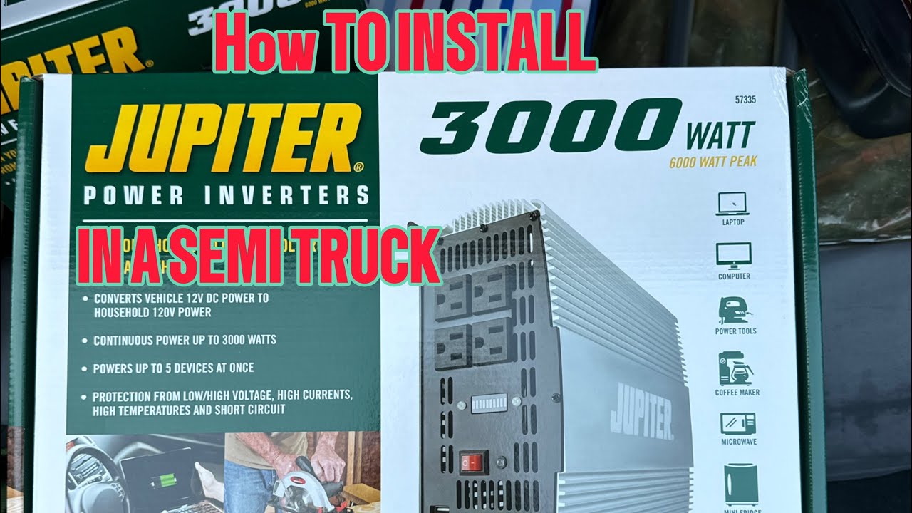 How To Install A Inverter Inside a Semi Truck!