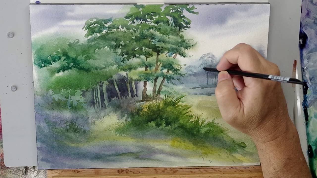 Steve Mitchell &ndash; Landscape Using Black Velvets