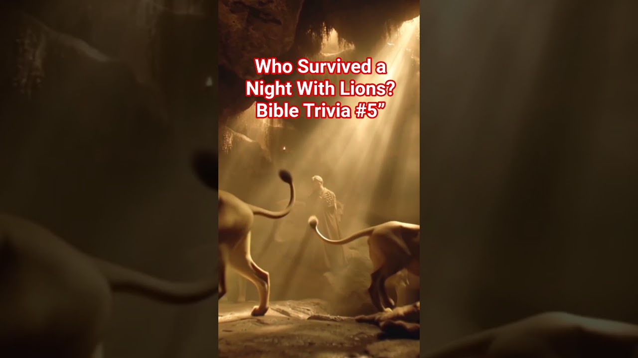 Who Survived a Night With Lions? 🦁 | Bible Trivia #5”