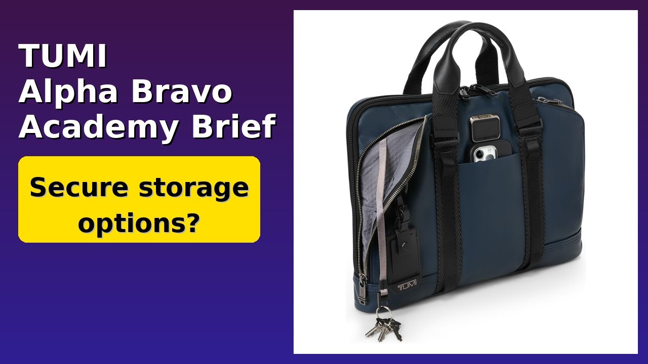 REVIEW (2026): TUMI Alpha Bravo Academy Brief. Features.