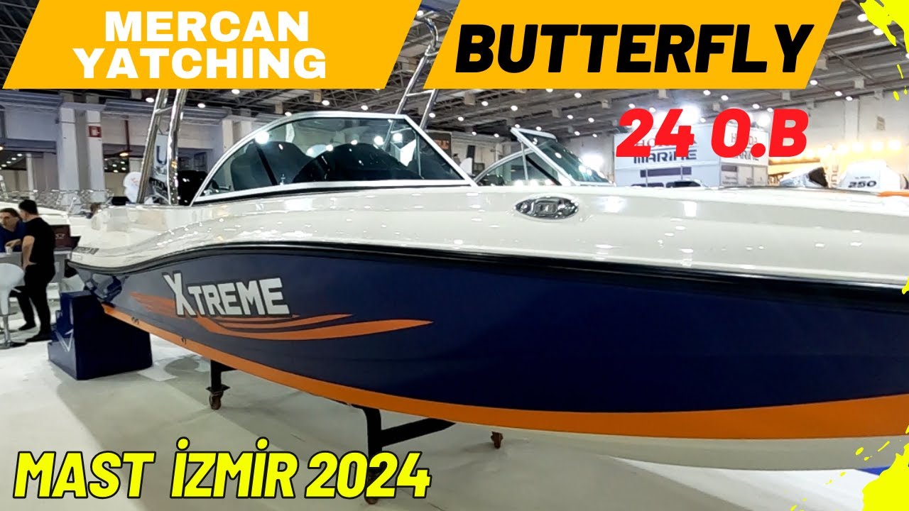 MERCAN YATCHING BUTTERFLY 24 O.B Modeli. İzmir Mast 2024 Tekne Bot Fuarı. #tekne #fuar #mercantekne