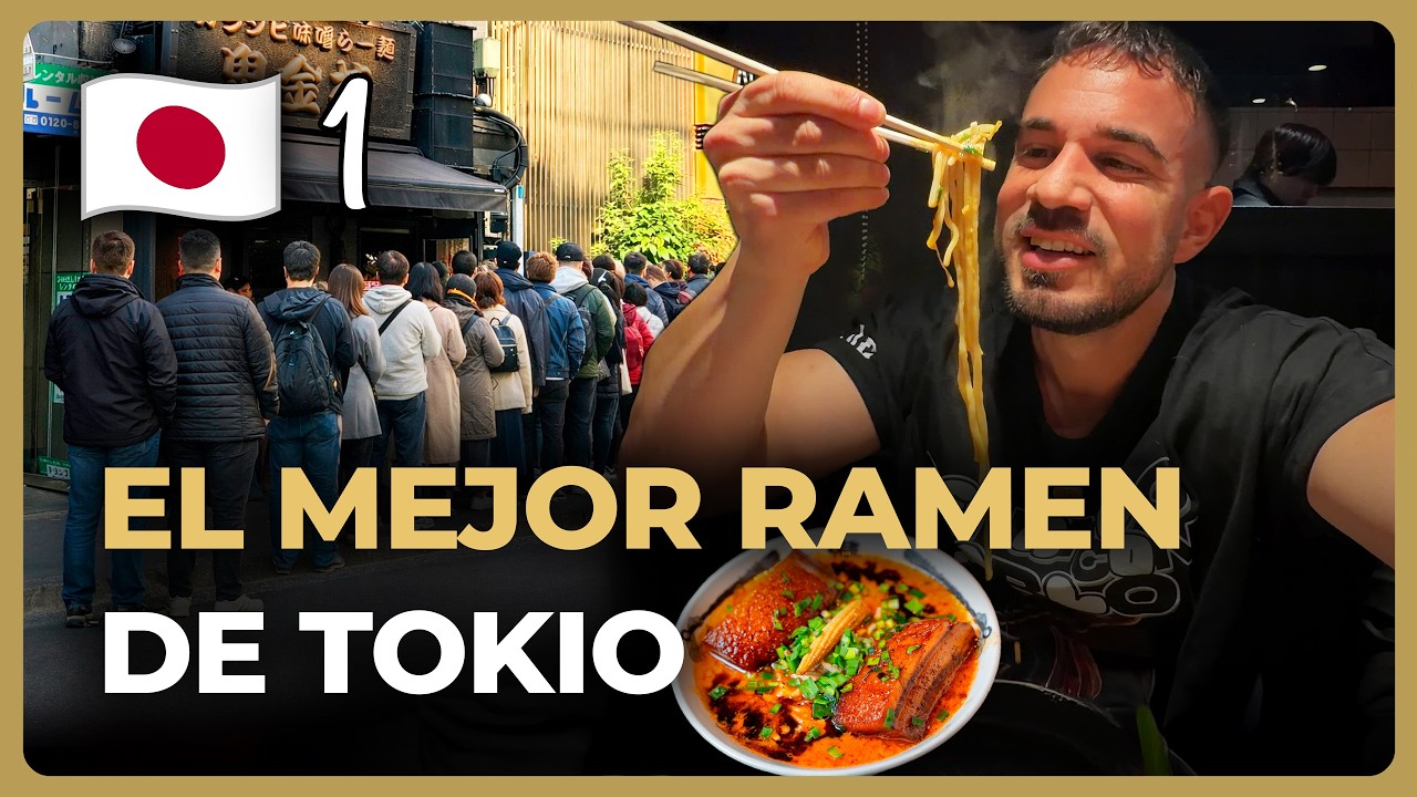 1 HORA DE FILA para probar EL MEJOR RAMEN de TOKIO (NO HAY RESERVAS)