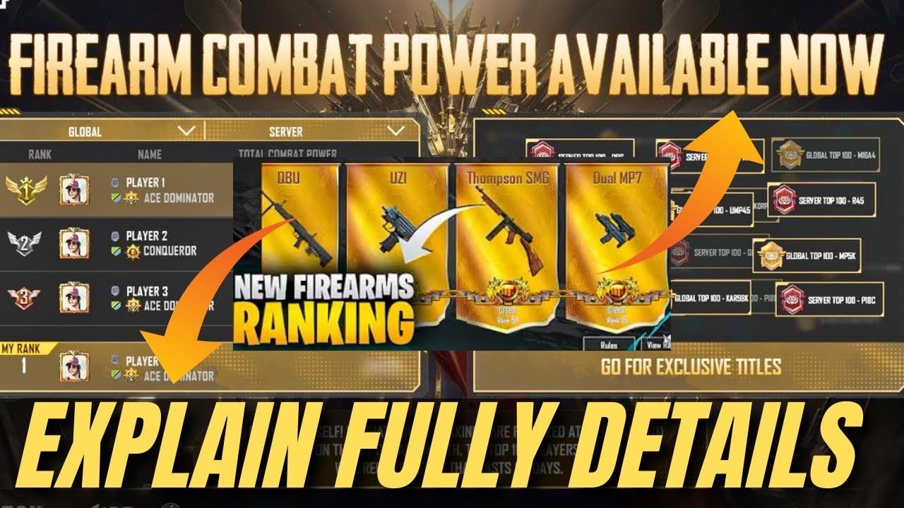 FIREARM COMBAT POWER EXPLAINED – EARN TITLES IN RANKED CLASSIC & ULTIMATE ROYALE