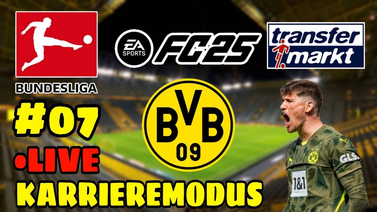 MEISTERSCHAFTSKAMPF in der RÜCKRUNDE! EA FC 25: KARRIEREMODUS LIVE ⚫🟡 mit BORUSSIA DORTMUND #7