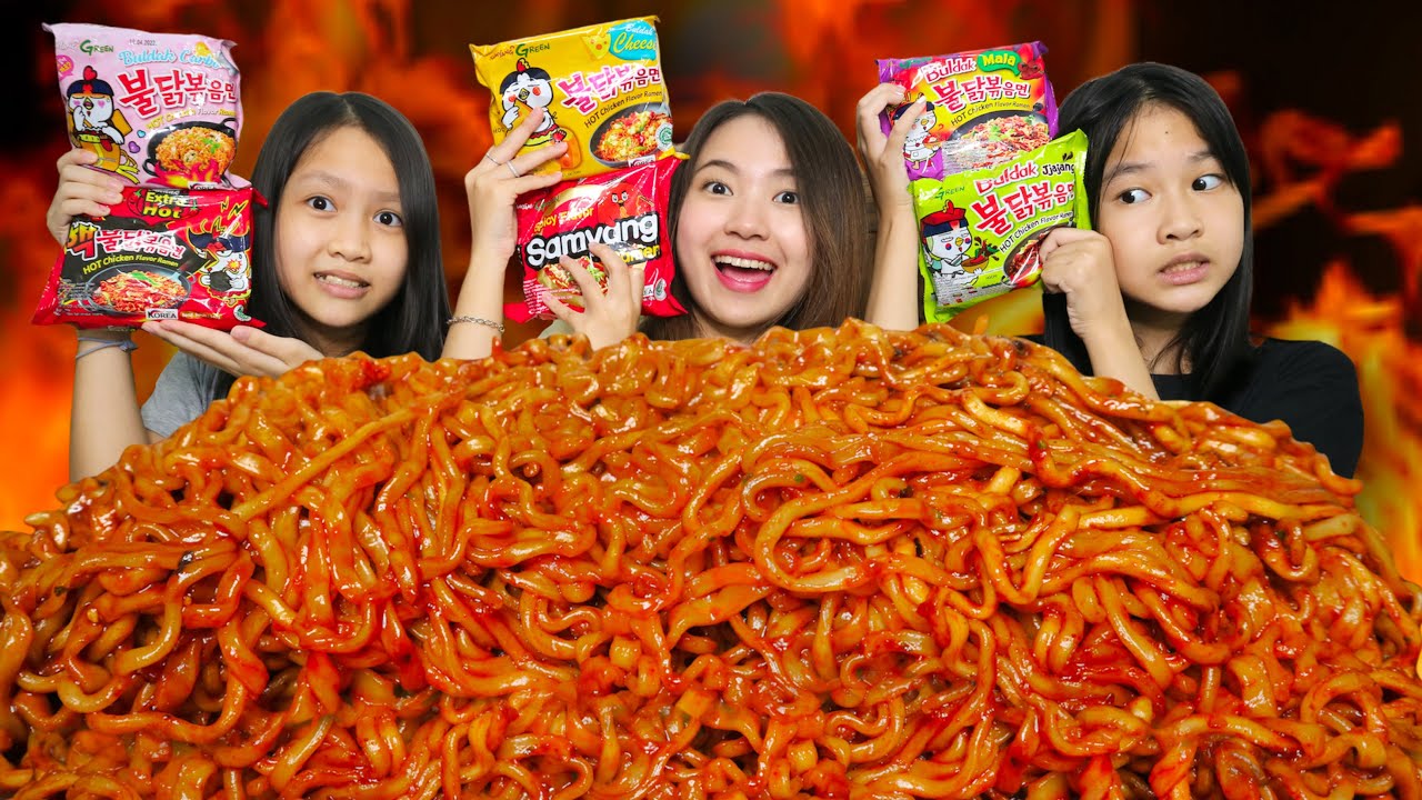 TERSADIZ‼️🥵 MUKBANG CAMPUR VARIAN SAMYANG🤯