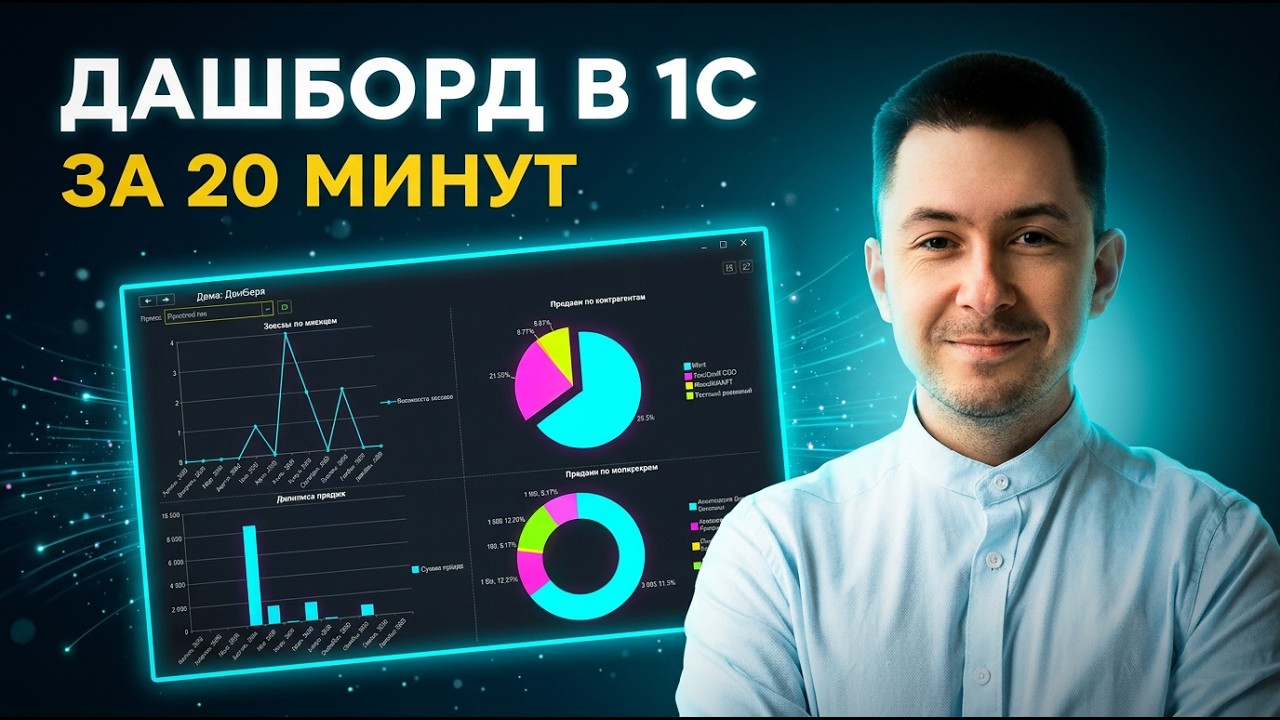 Дашборд в 1С за 20 минут с нуля | Пошаговая инструкция