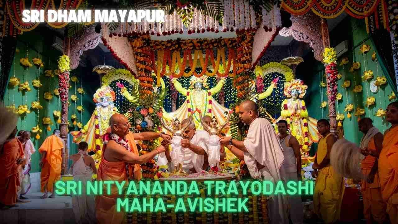 Sri Nityananda Trayodashi Avishek  Sri Dham Mayapur - February 10, 2025