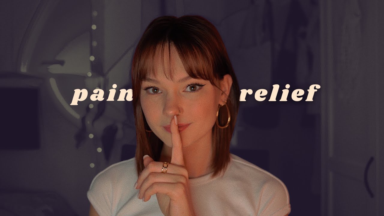 ASMR guided sleep meditation for pain relief + gentle rain sounds (bodyscan, positive affirmations)