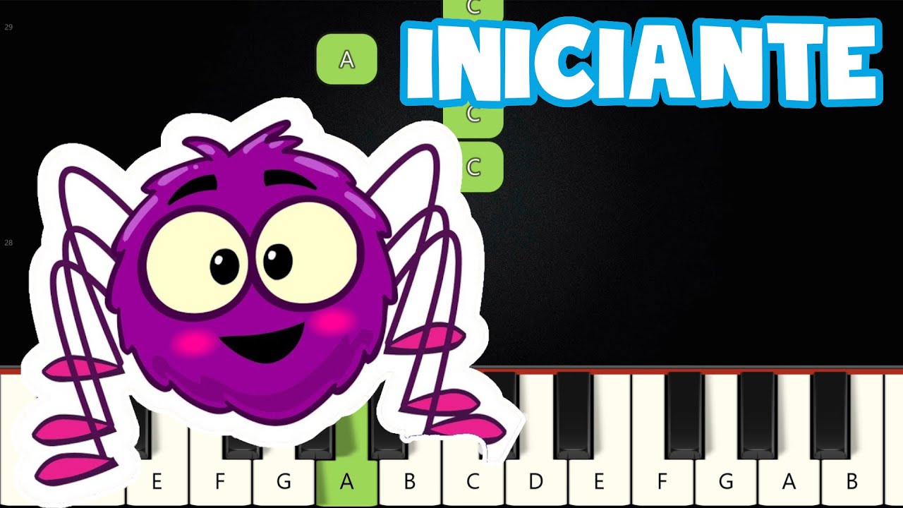 A Dona Aranha | Piano e Teclado Iniciante  Nível Fácil Tutorial