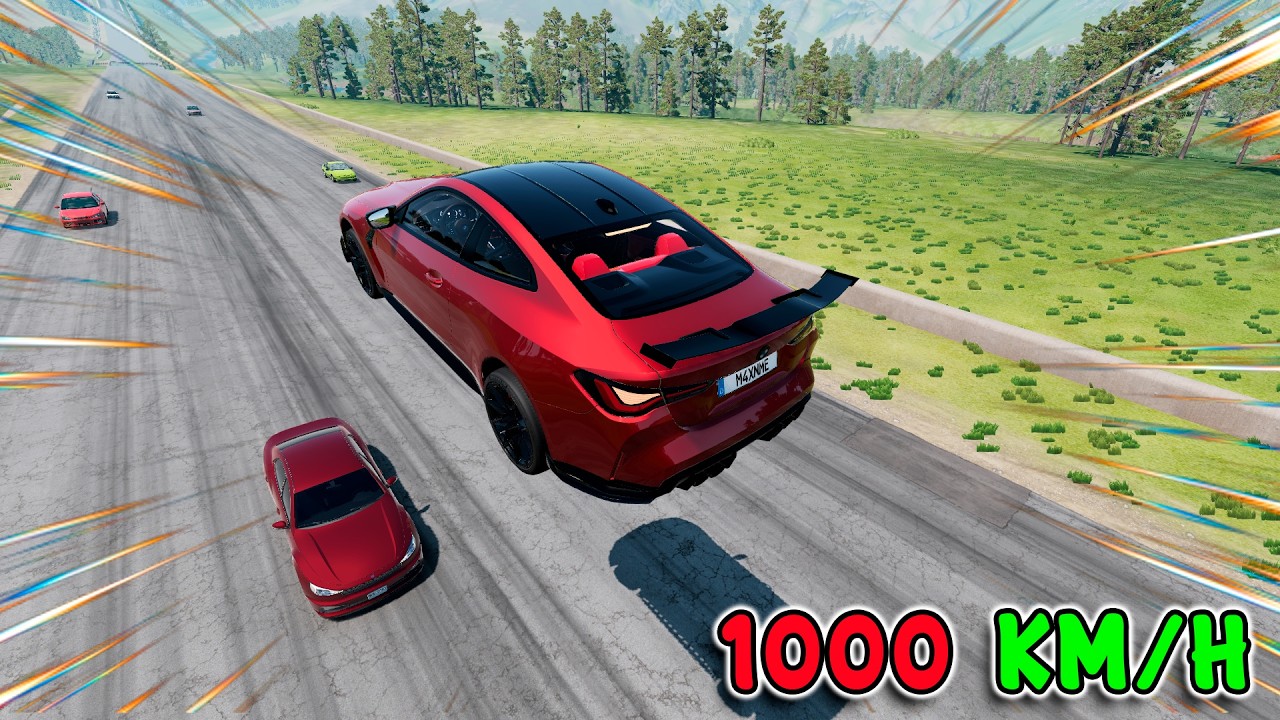 Instant Acceleration to 100 mph! Insane Speed and Total Destruction! BeamNG Drive \ Ep.12