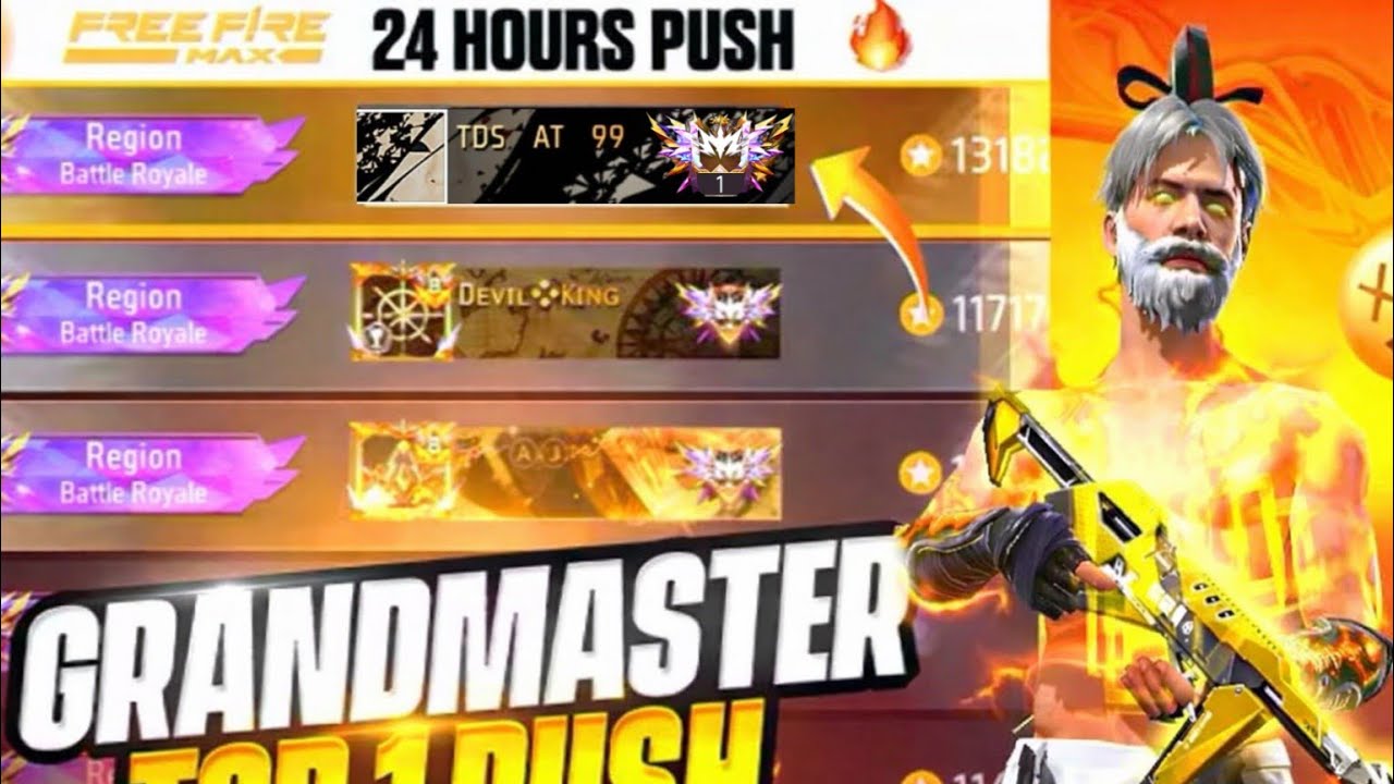 REGION TOP 100 PUSH! GARENA FREE FIRE 🔥!