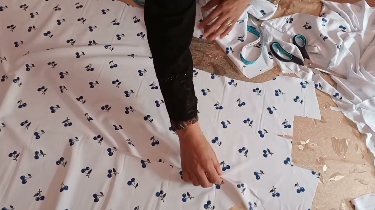 طريقة تفصيل كسوة صيفية انيقة بلاديكوب والسيور بكل سهولة