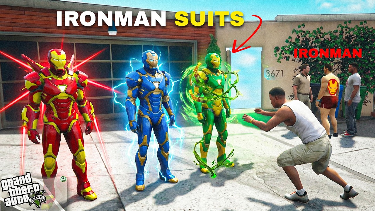 Franklin Tries To Become New Avenger By Stealing Ironman's Suit in GTA 5 ! (GTA 5 mods)
