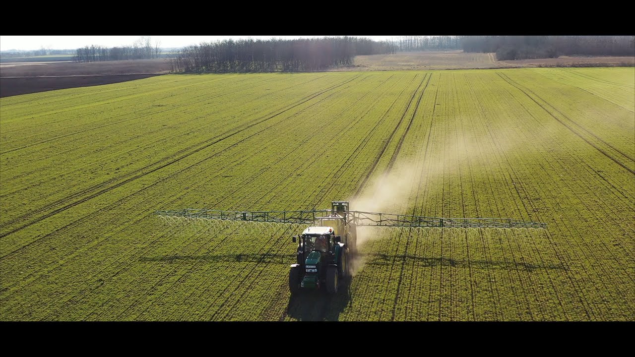 Nitrosol kijuttat&aacute;sa/Apply Nitrosol fertiliser (Hungary) |John Deere 6330-John Deere 732M (Official)