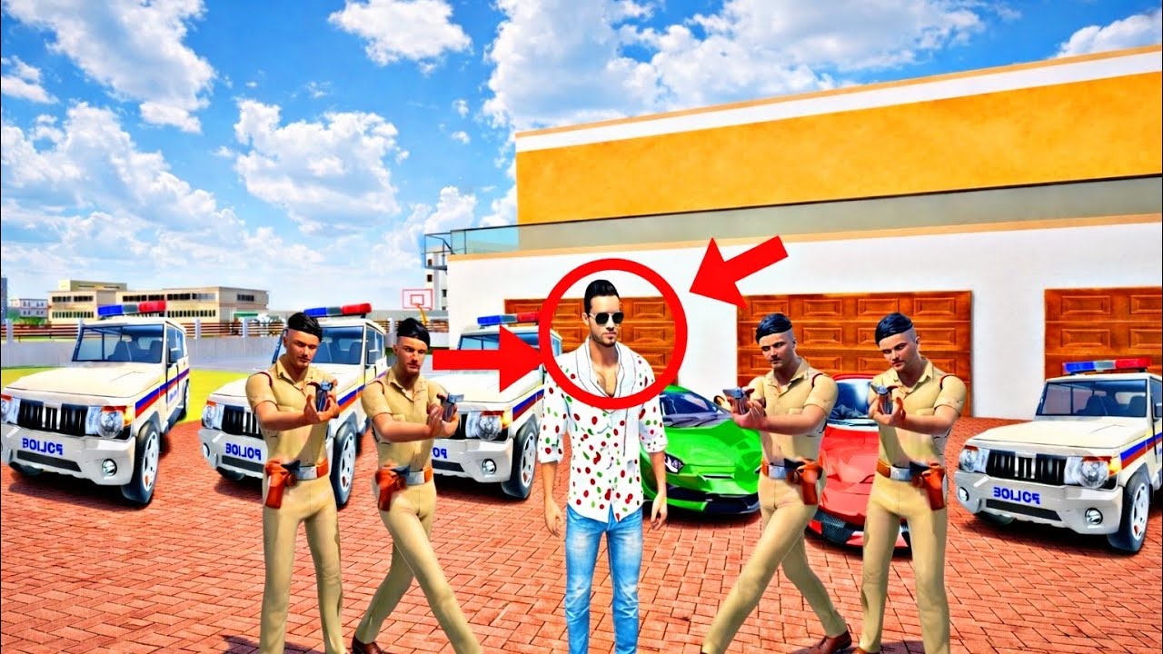 😍Franklin  AJ muj police  arrest kr liya ha≥Indian Theft🥰Auto Simulator Game 2026