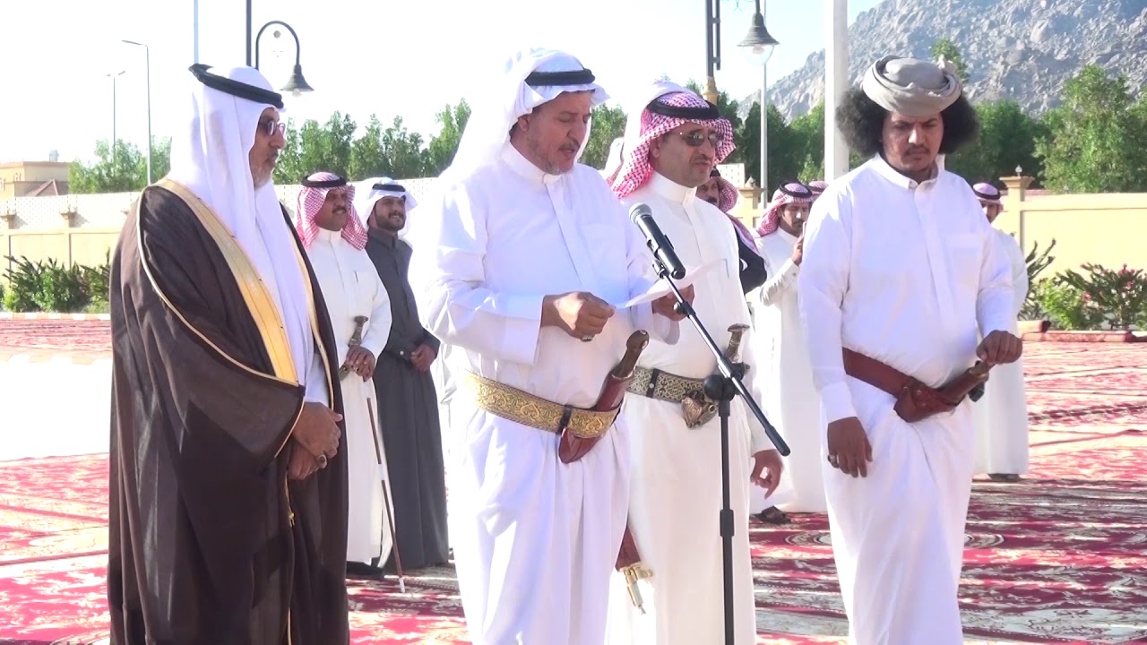 حفل تكريم الشيخ /علي بن جابر ابوساق شيخ شمل قبائل آل فاطمة يام _ يوم السبت 7-4-1440 هــ