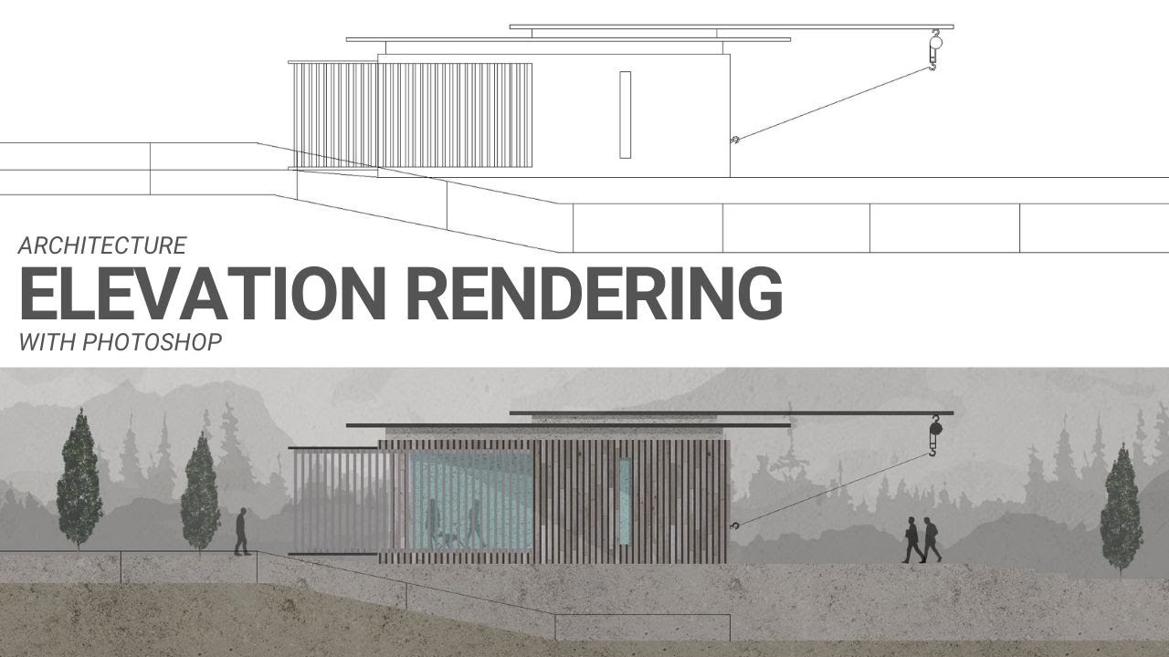 Architecture Elevation Rendering with Photoshop
