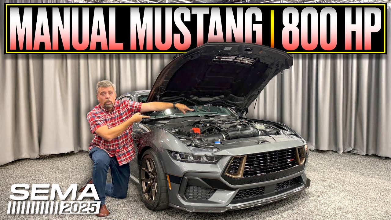 Ford только что представил Mustang мощностью 800 л.с. с механической коробкой передач! | SEMA 2025