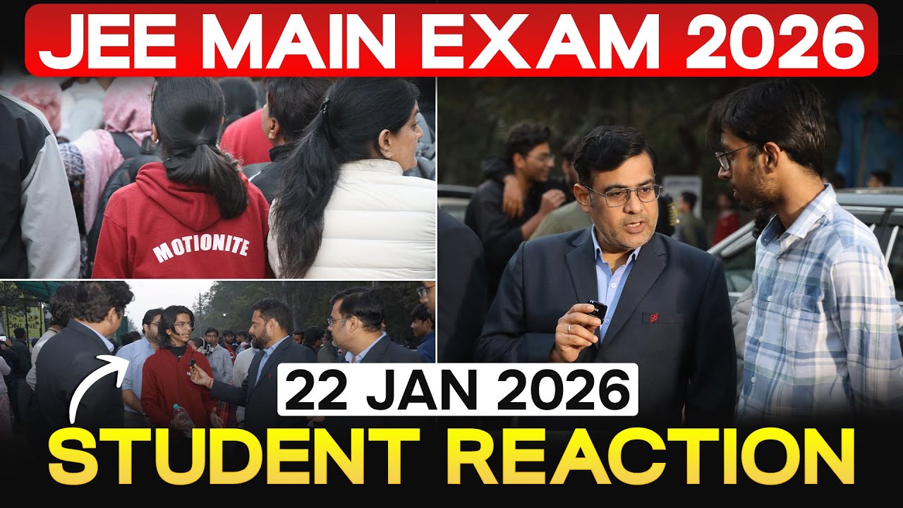 JEE Main 2026: LIVE from Center 🔴 | Session-1 Evening Shift-2 | 22nd January | Motion JEE #jee2026