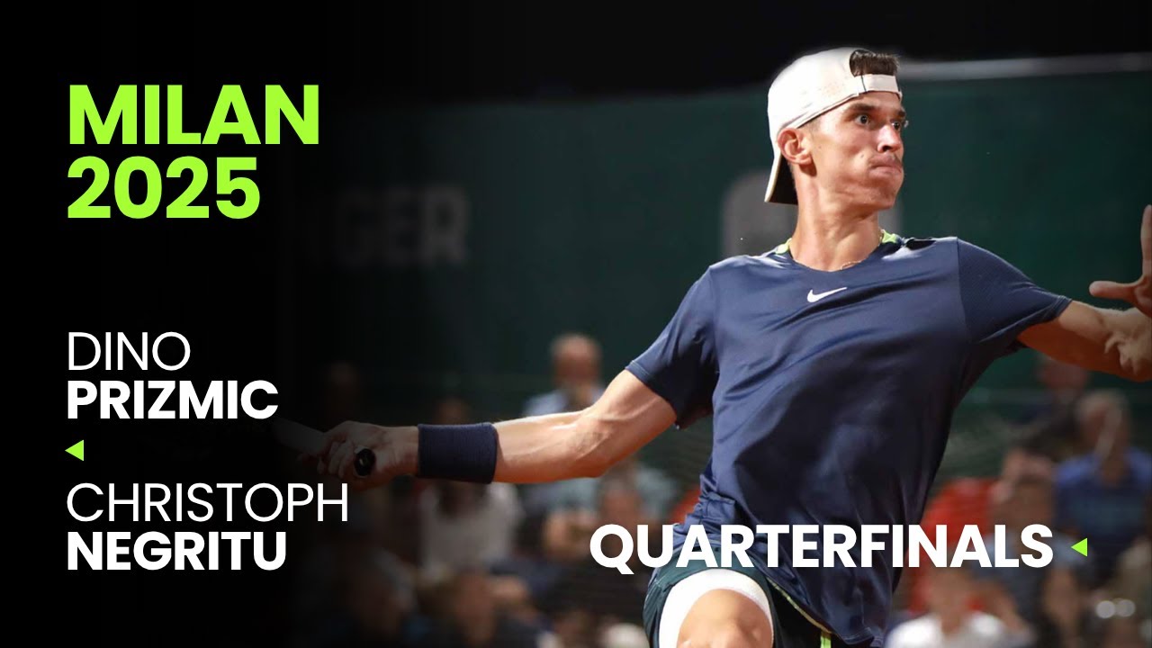 Dino Prizmic vs Christoph Negritu | Milan 2025 Quarterfinals | ATP Highlights
