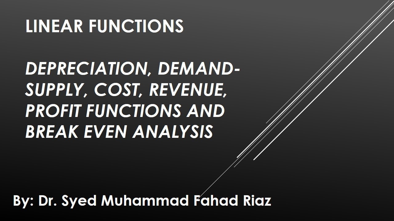 Chapter5 -Linear Functions |Business Math by Budnick