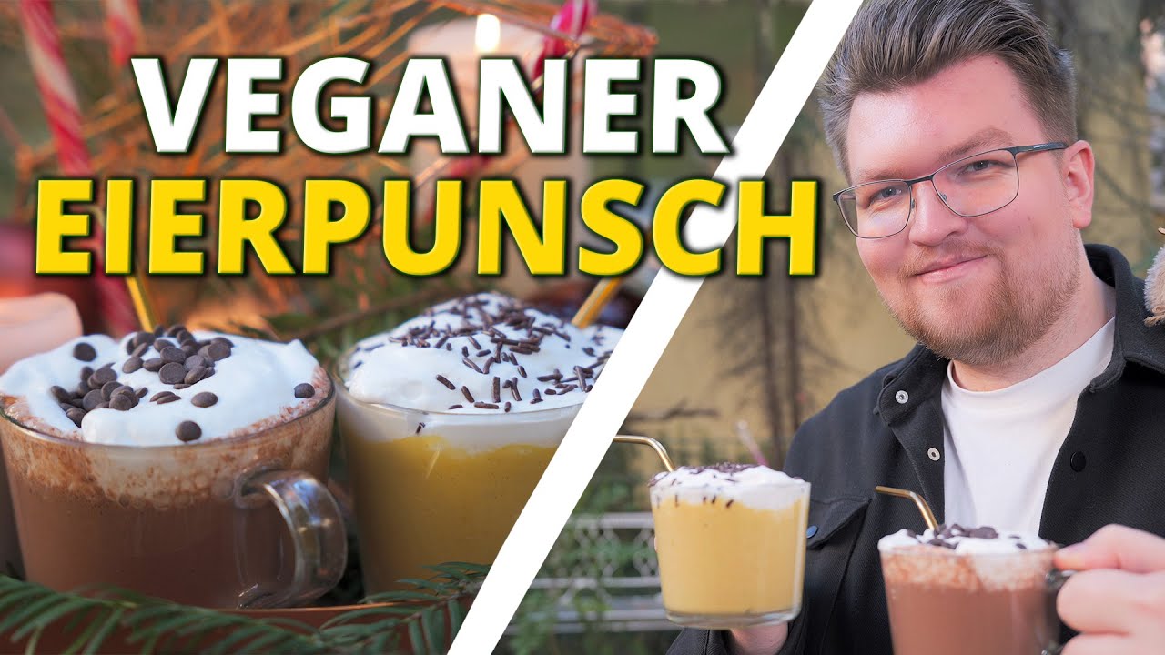 Veganer Eierlikör und Schokopunsch für süße Weihnachten ☕️🎄