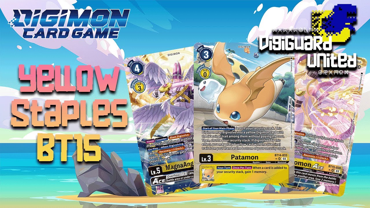 The Top Yellow Staples You SHOULD HAVE in the Digimon Card Game! | BT15 Exceed Apocalypse