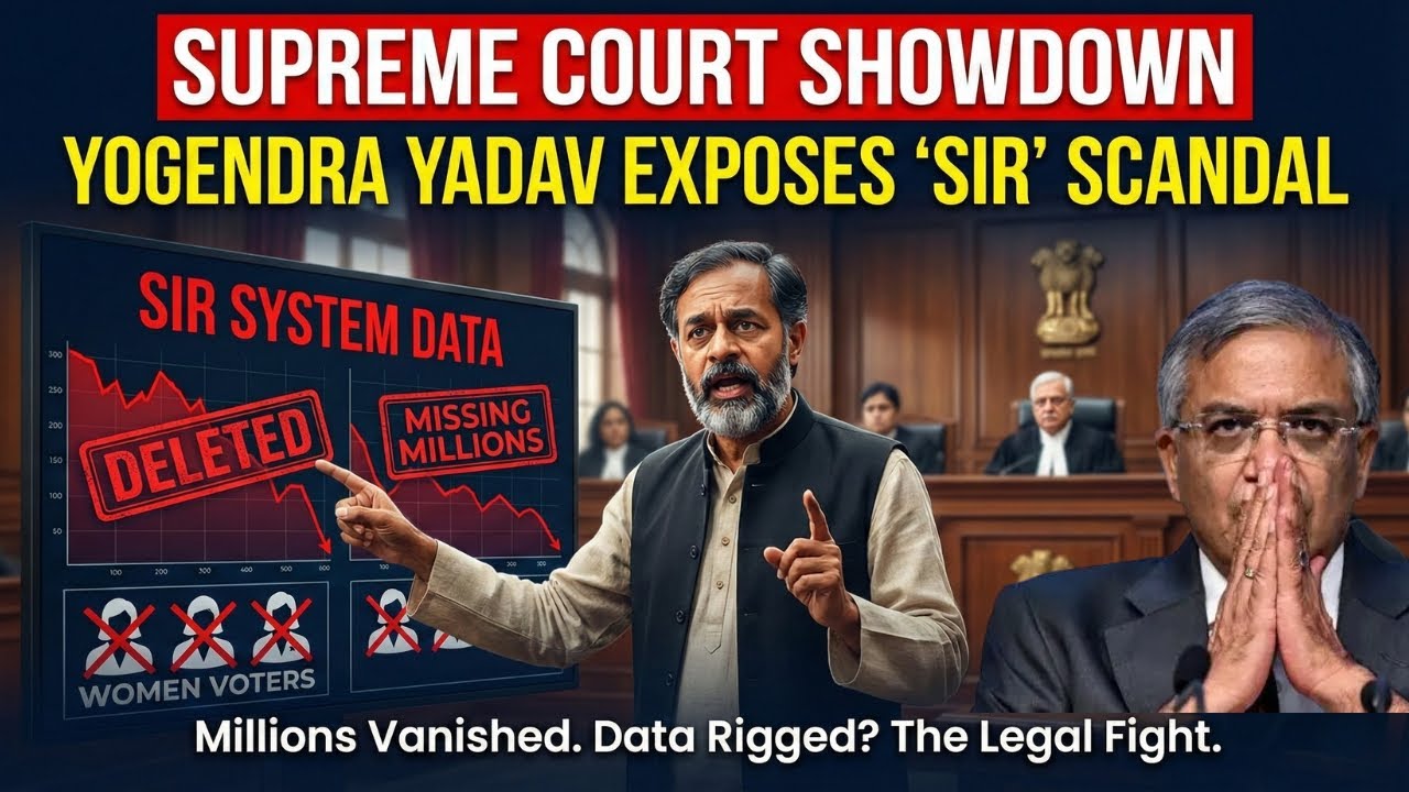 Crores of Voters DELETED? Yogendra Yadav EXPOSES 'SIR' Scandal in Supreme Court!
