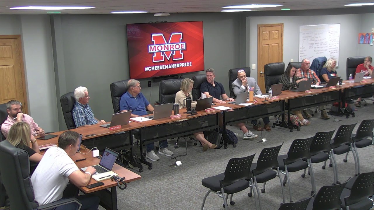 School District of Monroe Board of Education Meeting 9-22-25