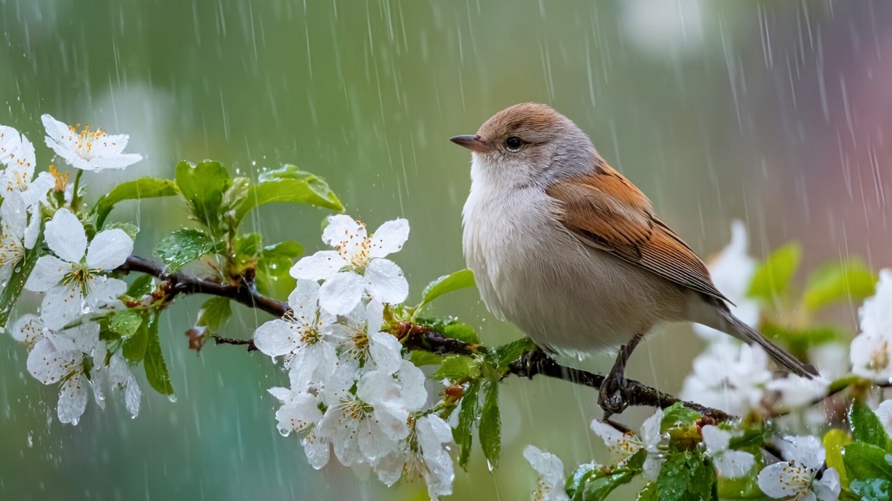 🌟 Relaxing Piano, Bird Sounds, and Rain &ndash; Stress Relief, Deep Relaxation, and Inner Calm 🌿🎹🌺