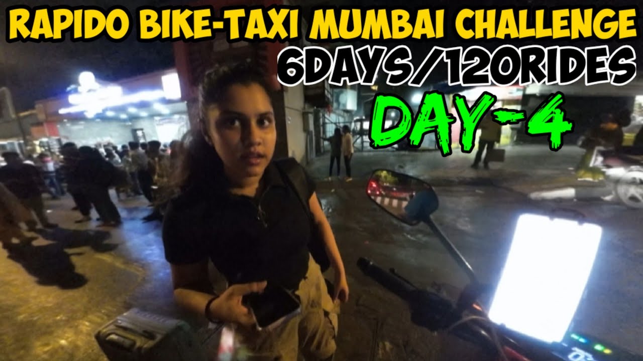 RAPIDO Mumbai 6 Days Challenge 2025 🔥| 120 Rides Full Earning Proof & Real Life Struggle 😭Day_4