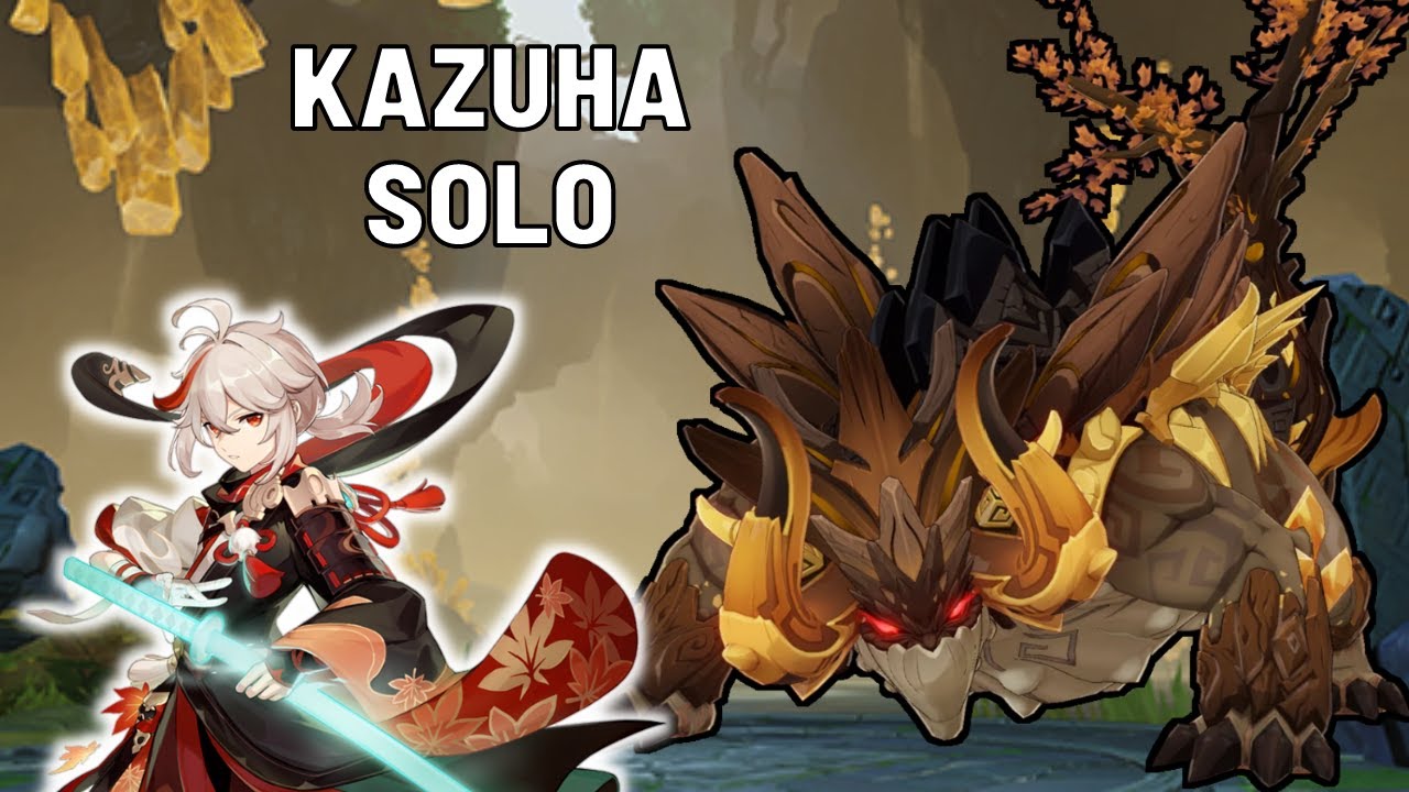 Genshin Impact - Solo Kazuha vs Azhdaha [Lv90]