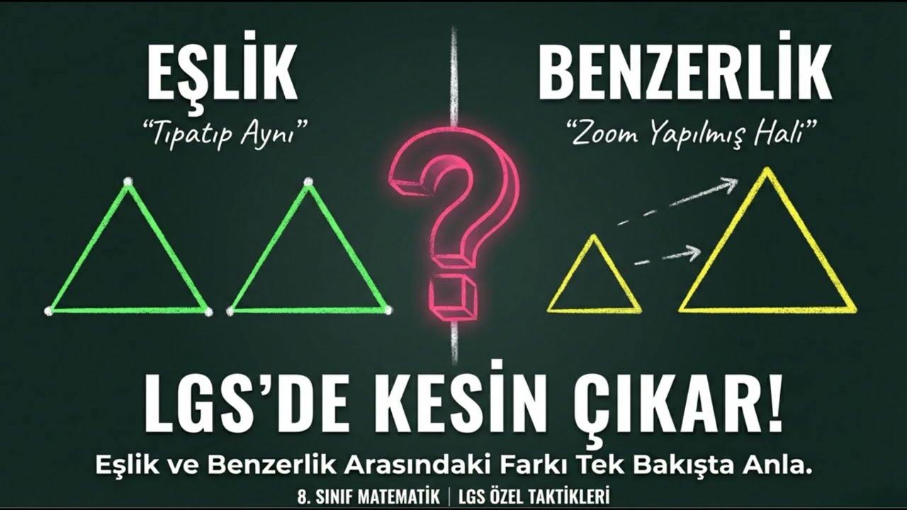 LGS’de Kesin Çıkan Konu: Eşlik ve Benzerlik (5 Dakikada Öğren)