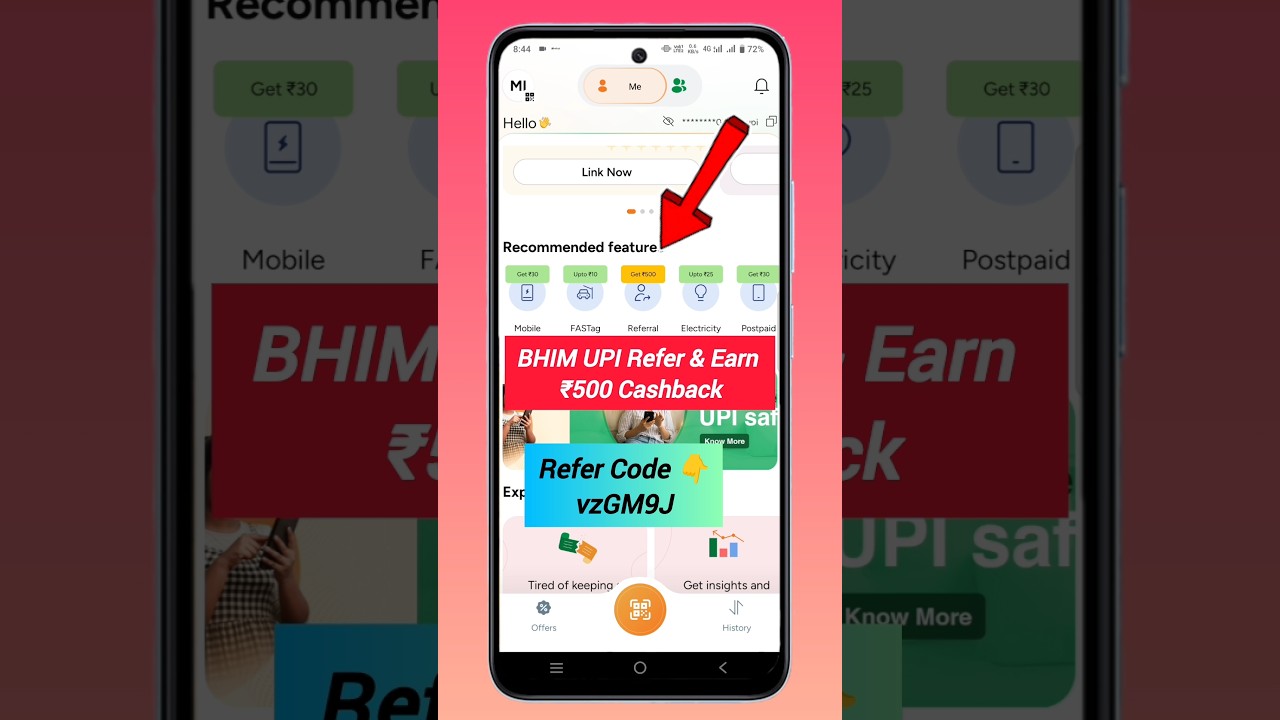 BHIM App Refer and Earn 2025 | bhim app refer and earn kaise kare #shorts #viral #trending #ytshorts