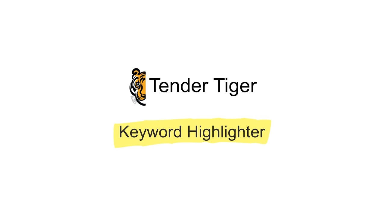 Introducing TenderTiger&rsquo;s AI Keyword Highlighter.