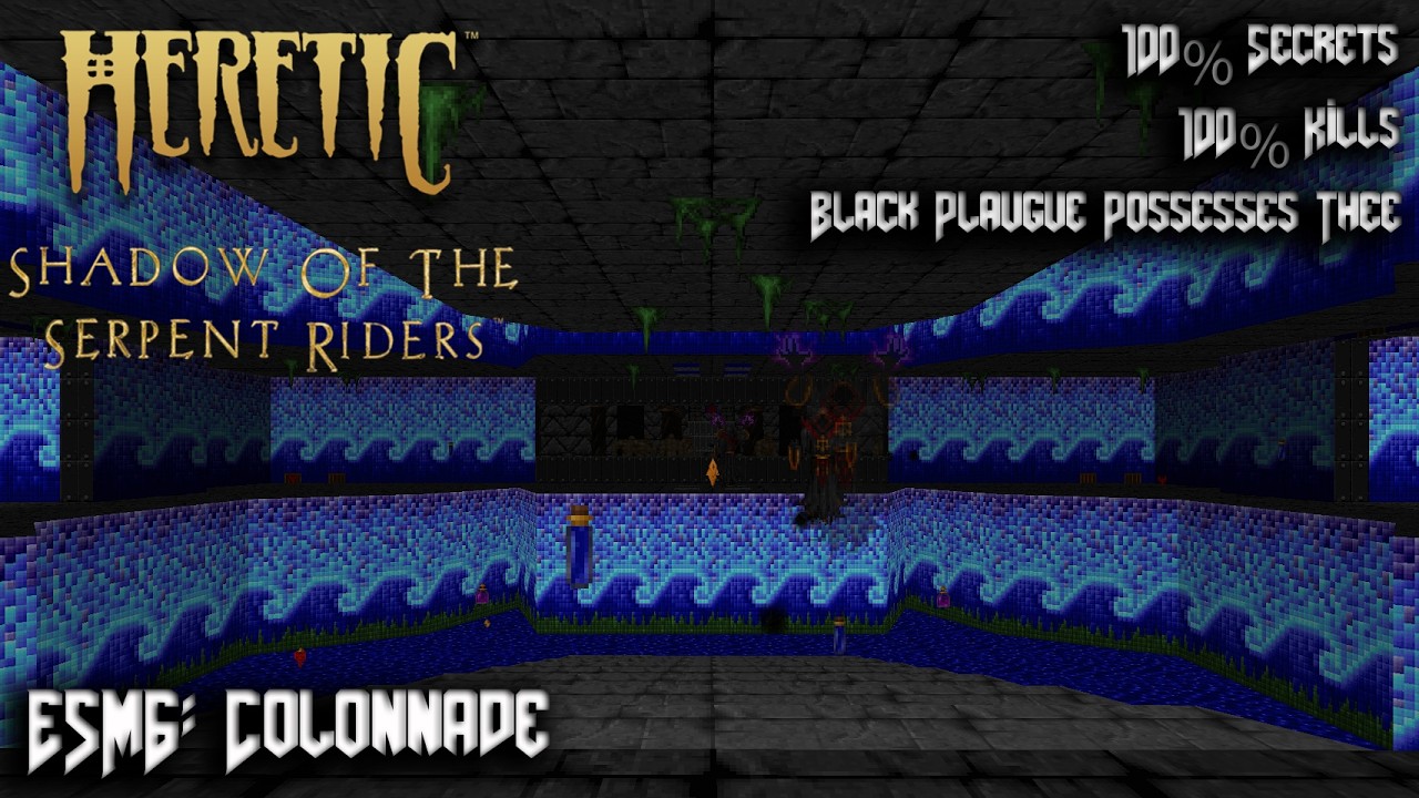 Heretic - Episode 5 The Stagnant Demesne: E5M6 Colonnade - 100% Secret