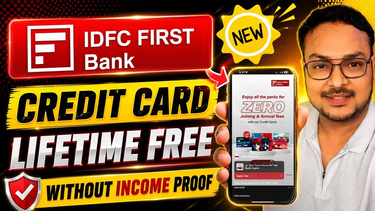 IDFC First Bank Credit Card Apply Online | Lifetime Free | Upto 10x Rewards | IDFC Credit Card Apply