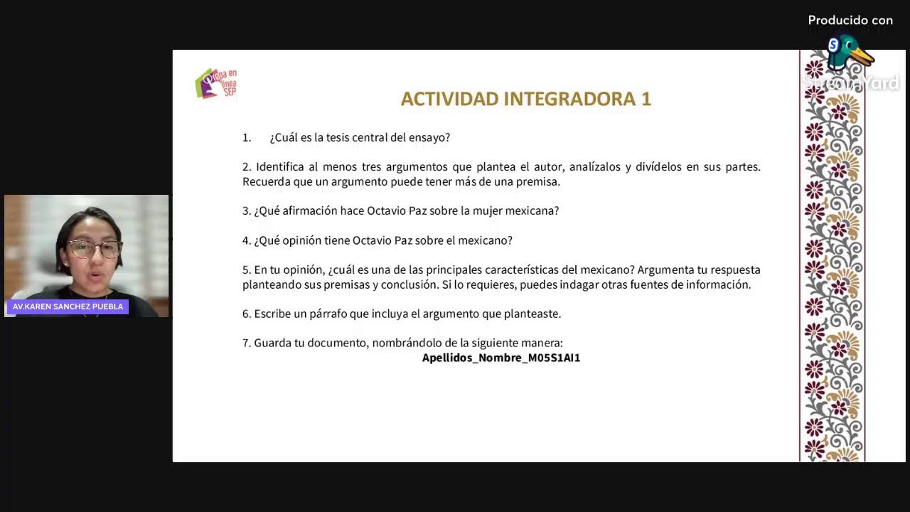 🎥📌 2DA. SESIÓN EAA