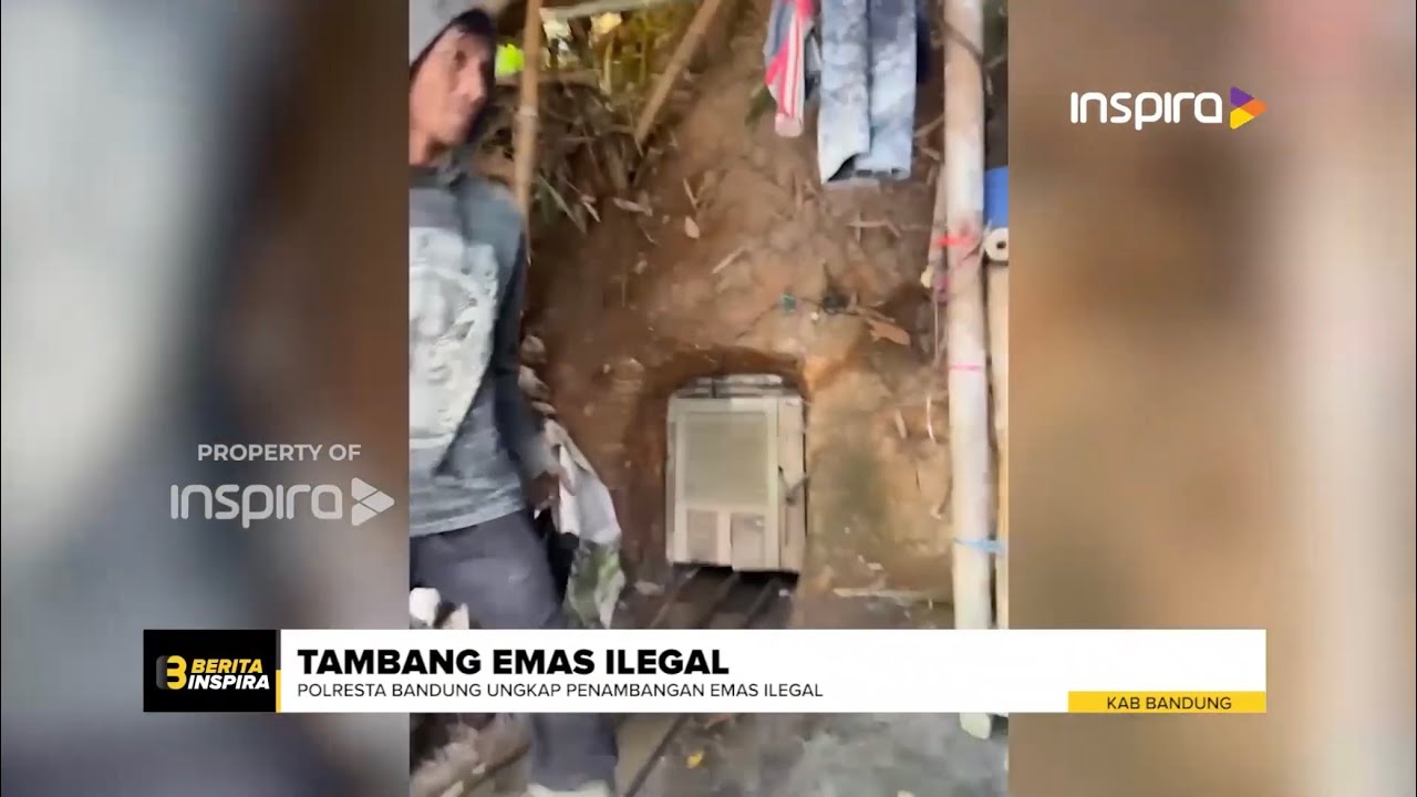 POLRESTA BANDUNG UNGKAP PENAMBANGAN EMAS ILEGAL DI KUTAWARINGIN
