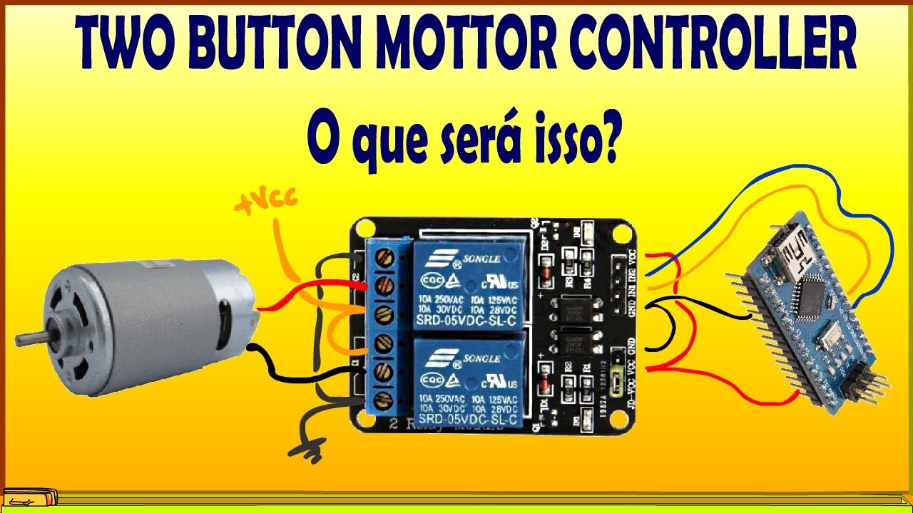 TWO BUTTON MOTTOR CONTROLLER: Analisando o circuito