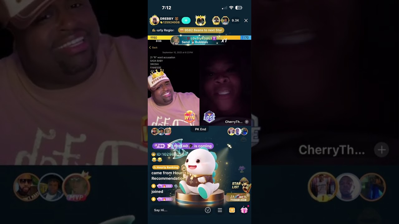 Bigo live Drebaby and Cherryboom get into it #bigolive