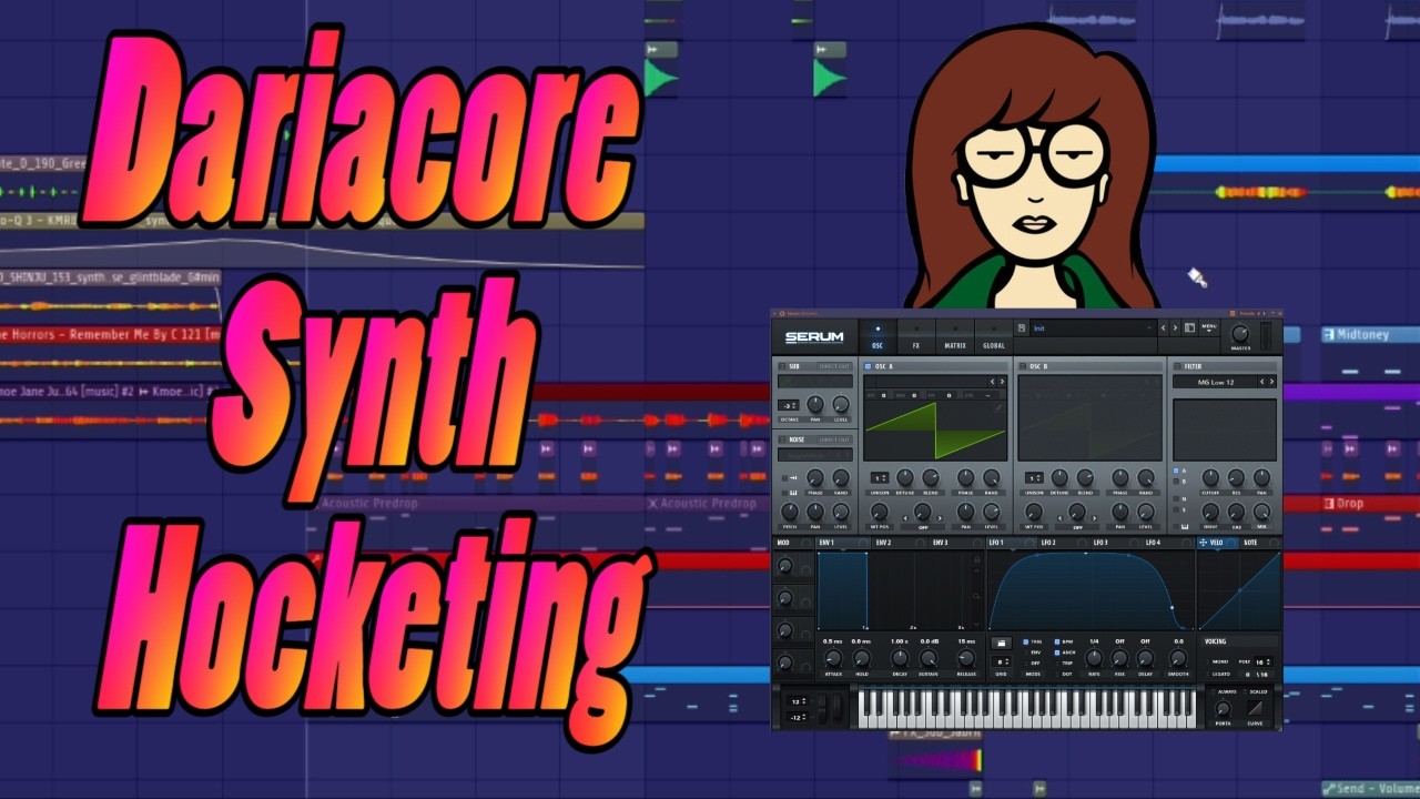 dariacore / glitchcore synth hocketing