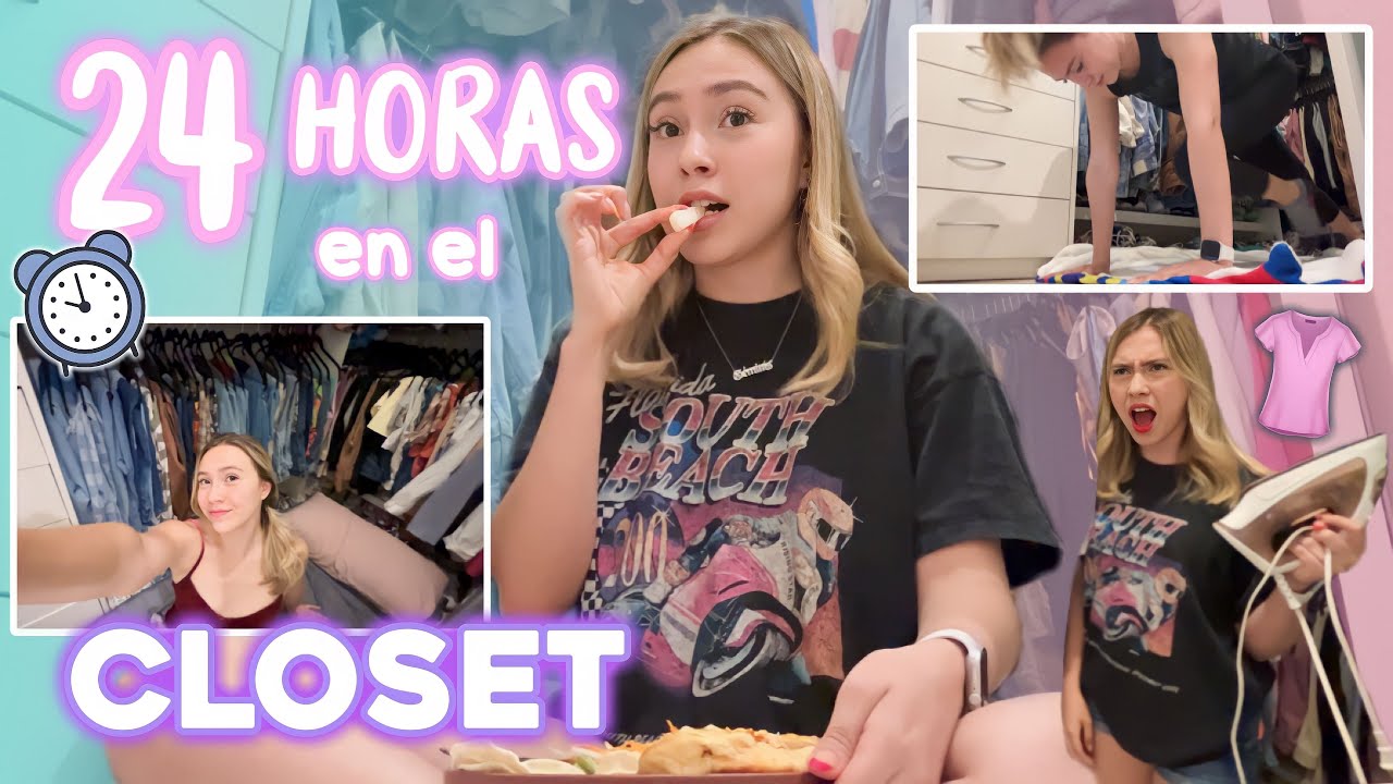 SOBREVIVÍ UN DÍA EN MI CLOSET😳👗- Evelyn Rangel