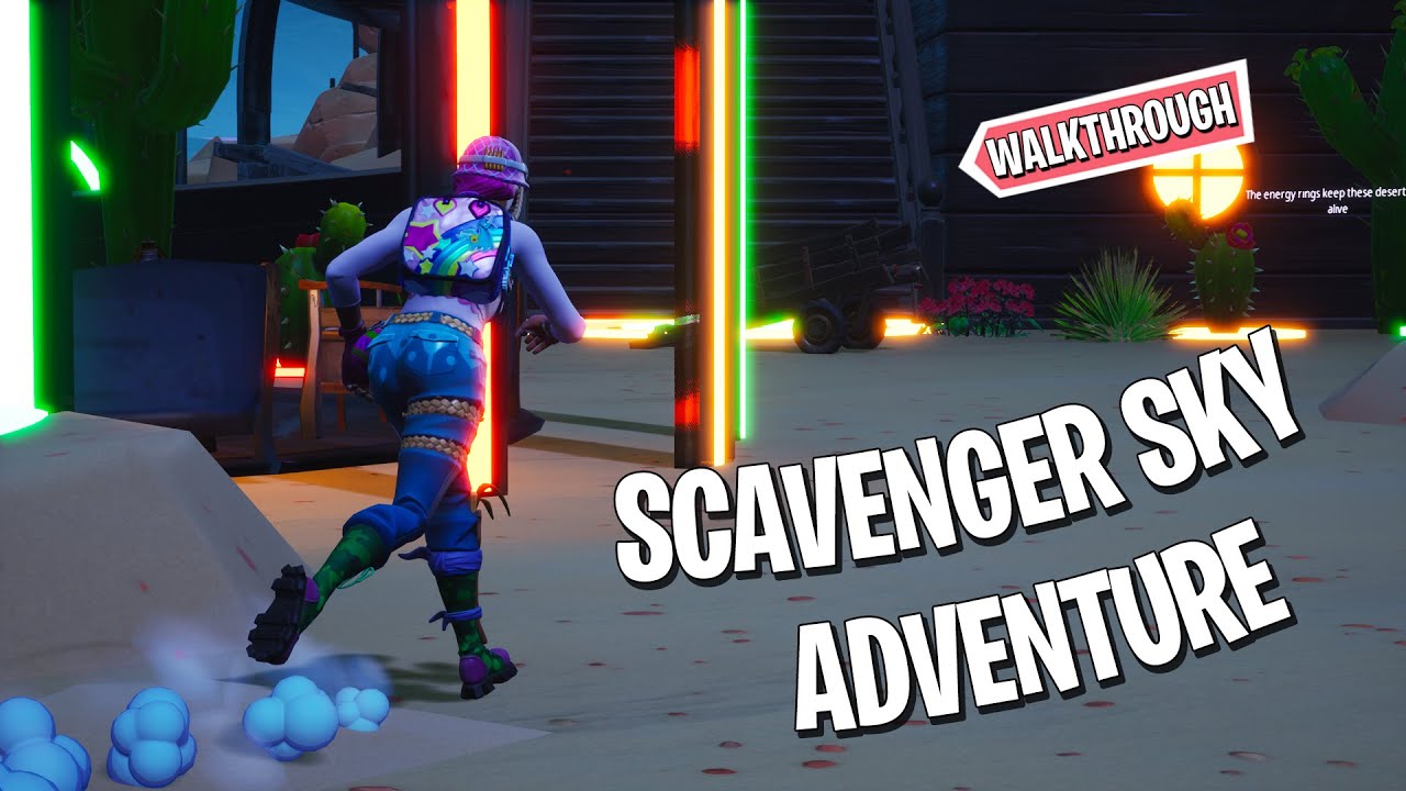 Scavenger Sky Adventure Walkthrough | Fortnite Creative