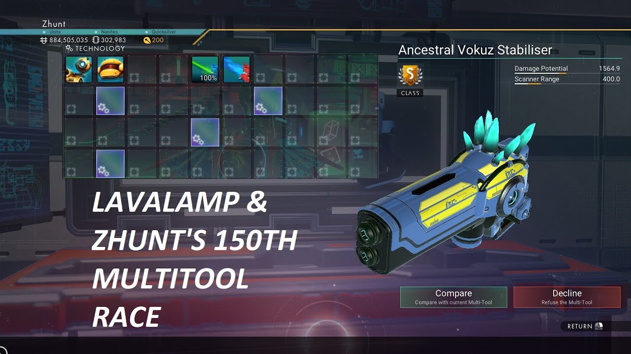 No Man's Sky - Lavalamp & Zhunt's 150th Multitool Race